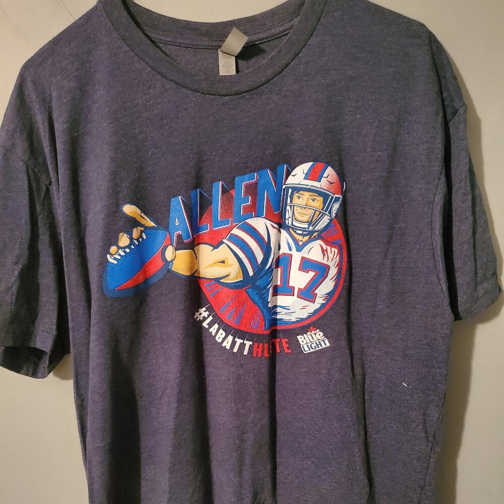 Buffalo Bill's Josh Allen/ Labatt blue shirt